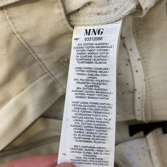 MANGO Straight Beige Pants NWT‎ - Picture 7 of 11